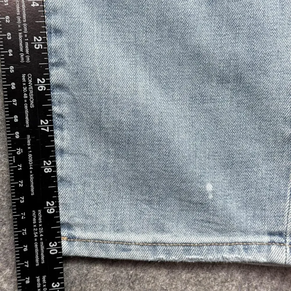 Aeropostale Jeans Mens 36x30 Blue Light Wash Skinny Distressed Denim Pants